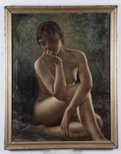 WILLETT JACQUES 1882-1958,SEATED NUDE,Sloans & Kenyon US 2017-11-11
