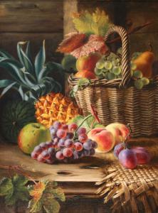 WILLEY H,Life Study of Fruit on a Table and in a Basket,Tooveys Auction GB 2009-06-16