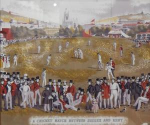 WILLIAM DRUMMOND & CHARLES JONES BASEBE,A Cricket Match betw,The Cotswold Auction Company 2017-03-08