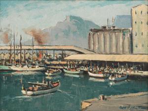 William PILKINGTON George 1879-1958,Cape Town Harbour,Strauss Co. ZA 2024-03-11