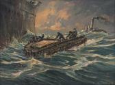 William PILKINGTON George 1879-1958,Loading by Lighter,Strauss Co. ZA 2023-05-15