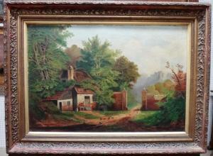 william riches 1900-2000,A wooded gatehouse cottage,Bellmans Fine Art Auctioneers GB 2017-06-10