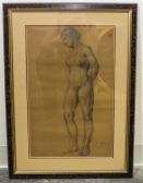 WILLIAM SERVER John 1882,Standing Nude,1882,Hindman US 2016-11-17