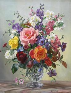 WILLIAMS Albert 1922-2010,Still life of flowers in a glass vase,Gorringes GB 2024-01-15
