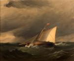 WILLIAMS Alexander 1846-1930,British Sailing Yacht in High Seas,Mealy's IE 2017-01-28