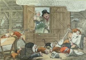 WILLIAMS Charles 1797-1830,Hungry rats in an empty barn,1806,Moore Allen & Innocent GB 2018-07-20