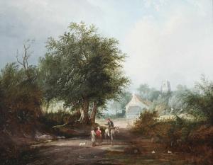 WILLIAMS Edward Charles 1807-1881,The Traveller's Halt,Woolley & Wallis GB 2024-03-06