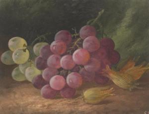 Williams Elizabeth 1844-1889,Still life with grapes and flowers,Aspire Auction US 2016-05-28
