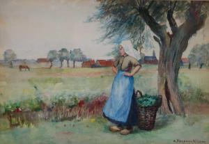 WILLIAMS Florence White 1900-1953,Dutch Girl with Basket,Halls GB 2020-10-07