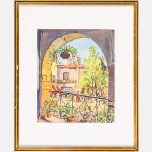 WILLIAMS Florence White 1900-1953,Spanish Village,Gray's Auctioneers US 2021-06-30