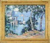 WILLIAMS Florence White 1900-1953,THE OLD WHARF, BOOTHBAY HARBOR,James D. Julia US 2016-08-24