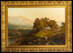 WILLIAMS Frederick Dickinson 1829-1915,Hudson River School landscape,Cobbs US 2021-08-07