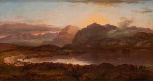 WILLIAMS G,A Mountain tarn in Roofs-shire,1854,Horta BE 2022-09-05