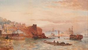 WILLIAMS HUGH 1800-1800,MOORED SHIPS AT HARBOUR,1873,McTear's GB 2014-04-10