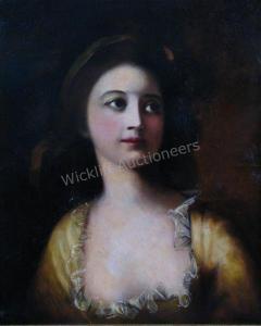 WILLIAMS J Insco 1813-1873,Portrait of Maiden,Wickliff & Associates US 2015-06-27