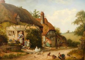 WILLIAMS James Francis 1785-1846,Witley nr. Guildford, chickens, children and f,Golding Young & Co. 2021-05-26