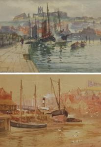 WILLIAMS John Wynne 1900-1920,Whitby Harbour,David Duggleby Limited GB 2023-07-22