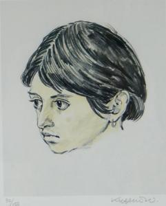 WILLIAMS Kyffin,Head portrait of Norma Lopez, the Patagonia girl,Rogers Jones & Co 2019-07-06