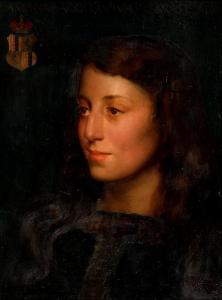 WILLIAMS Margaret Lindsay 1888-1960,Portrait of Amalia Acquaviva d\’Aragona, head an,Mellors & Kirk 2023-11-07