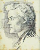 WILLIAMS Margaret Lindsay,small head and shoulders portrait in profile,Rogers Jones & Co 2020-12-05