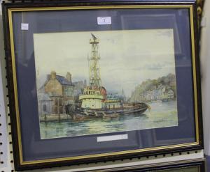 WILLIAMS Mary,View of a Tug Boat,1974,Tooveys Auction GB 2014-05-21