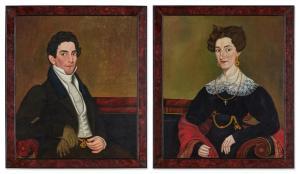 WILLIAMS Micah 1782-1837,A Pair of Portraits: Gentleman with Doe-Skin Glove,Sotheby's GB 2024-01-20