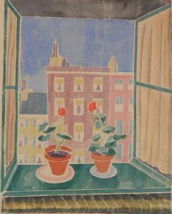 WILLIAMS Mildred Emerson 1892-1967,City Window, New York,1930,Rachel Davis US 2018-03-17