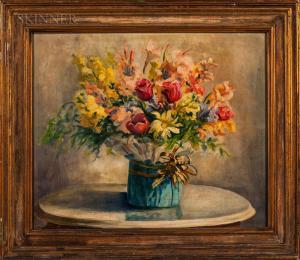 WILLIAMS Pauline Bliss 1888-1962,Italian-style Floral Still Life,Skinner US 2018-11-29