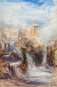 WILLIAMS T 1800-1800,View of the Temple of Vesta, Tivoli,Dreweatts GB 2014-02-12