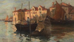 WILLIAMS Terrick John 1860-1936,On the canal, Venice,1902,Bonhams GB 2024-03-14
