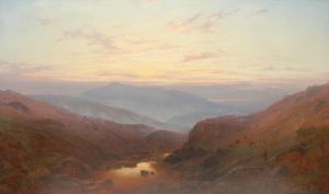 WILLIAMS WALTER 1841-1880,Early Morning on the Ruddy Venn, Da,1874,Bamfords Auctioneers and Valuers 2020-09-09