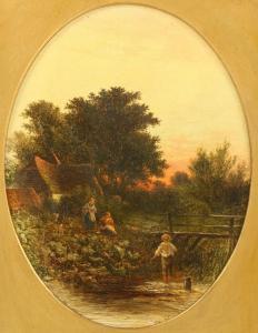 WILLIAMS WALTER 1841-1880,rural scene,Burstow and Hewett GB 2022-07-21