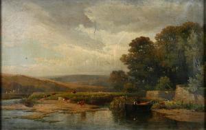 WILLIAMS William 1808-1895,A pastoral landscape with cattle grazing on ahills,Bonhams GB 2010-08-22
