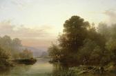 WILLIAMS William 1808-1895,Fisherman in a river landscape,1877,Bonhams GB 2016-06-28