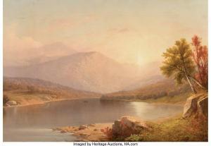 WILLIAMSON Francis John 1833-1920,Sunrise Over the Hudson Valley,1860,Heritage US 2022-11-04