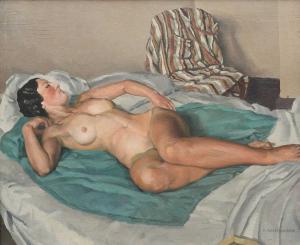 WILLIAMSON Harold 1898-1972,Reclining female nude,Woolley & Wallis GB 2023-12-13