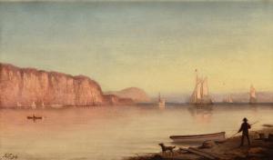 WILLIAMSON John 1826-1885,A December Sunrise, Glenwood on the Hudson,1876,Hindman US 2023-10-26