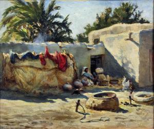 WILLIAMSON Leila K 1884-1919,In the Compound beyond the Indus,Canterbury Auction GB 2019-06-11