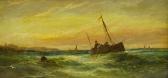 WILLIAMSON William Harry,Fishing Boats off the Coast,1897,David Duggleby Limited 2018-12-07