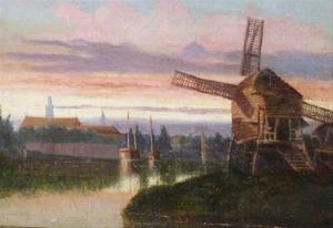WILLIAMSON Williams M 1829-1888,Mill at Maarten,1877,Dreweatt-Neate GB 2010-04-15