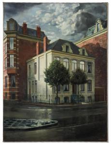 WILLINK Albert Carel,Huisje met twee hulstboompjes (House with two holl,1934,Christie's 2022-10-05