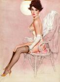 WILLIS Fritz 1907-1979,Pin-up in Wicker Chair,Heritage US 2009-10-27