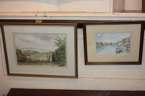 Willis G,two local views of downland through an open gate, ,20th century,Henry Adams GB 2018-02-15