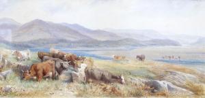 Willis H.B 1800-1800,rural landscape with cattle,Fellows & Sons GB 2017-08-08