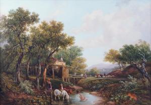 WILLIS Henry Brittan 1810-1884,A rural landscape with a watermil,1840,Bellmans Fine Art Auctioneers 2023-03-28
