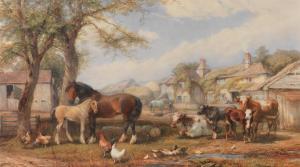 WILLIS Henry Brittan 1810-1884,Summer on the farm,1874,Bonhams GB 2023-07-05