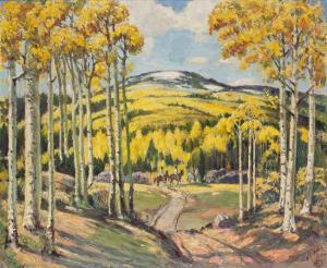 WILLIS J.R 1876,Road Through the Aspens, Near Taos,Altermann Gallery US 2015-04-09