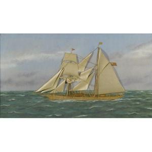 WILLIS Thomas 1850-1912,A SCHOONER IN OPEN SEAS,Sotheby's GB 2011-01-21