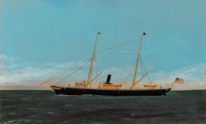 WILLIS Thomas 1850-1912,The Steam Yacht "Fedalma",1886,William Doyle US 2023-05-03