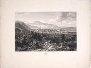 WILLMANN Edouard 1820-1877,Blick auf Freiburg von der Sonnhalde aus, im Vorde,Bloss DE 2017-06-26